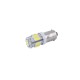 LED автолампа Solar 12V T8.5 BA9s 9SMD white, 2шт