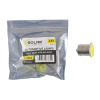 LED автолампа Solar 12V G18.5 BA15s 1COB 96LM white 4шт
