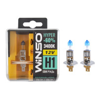 Галогеновая лампа Winso H1 12V 55W P14.5s SET HYPER +60%