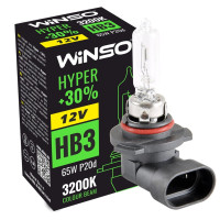 Галогеновая лампа Winso HB3 12V 65W P20d HYPER +30%