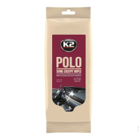 Вологі серветки K2 Polo Shine Cockpit Wipes для очищення панелі приладів та пластикових деталей