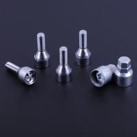 Колесные болты секретные M12х1,25х30 (хром конус/оборот.кольц/2кл.) Бабочка (4шт блист) Walline 672120 W2