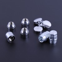 Гайки колесные секретные M12х1,25х22 хром конус открытый (вращающееся кольцо 2 ключа) (4 шт комплект)