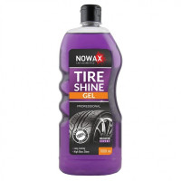 Чернитель резины Nowax 1л в бутылке TIRE SHINE GEL (чернитель шин)