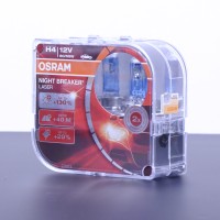 Галогеновые лампы для авто Osram H4 12V 60/55W +130% Night Breaker (Box-2шт) Акции (красная уп)