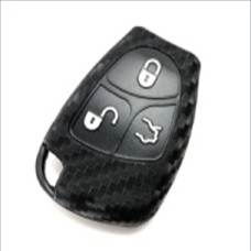 Чехол на пульт сигнализации силиконовый Mercedes Carbon 1147 (3872)