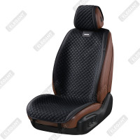 Накидки на сиденья авто из алькантары Elegant TRENTO Черный Передние