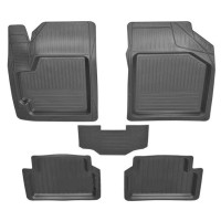 Килимки салона Daewoo Lanos \ Aveo \ Lacetti 5шт коритом + перемичка 
