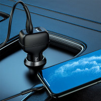 АЗП Hoco Z36 + кабель Micro USB (Черный)