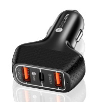 ОЗУ 12/24V 2USB-1Type-C YY-C15 PD 12W+QC3.0 38W