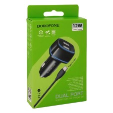АЗП BOROFONE BZ14 Max + кабель Type-C 2.4A Черный