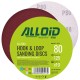 Alloid. Круг шлифовальный на липучке 125 мм, зерно 80 (10шт) (SD-2580)