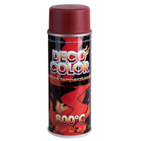 Краска термостойкая Deco Color 400мл 800°C спрей красный (725328)