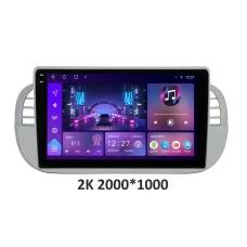 Штатна магнітола Soundbox S-1248 зCarPlay та 4G модемом для автомобіля Fiat 500 2007-2014 S4 2K-1248