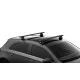 Багажник в штатные места в рейлингах Thule Wingbar Evo Black для Jeep Compass (mkII) 2016→ (TH 7112B-7106-6082)