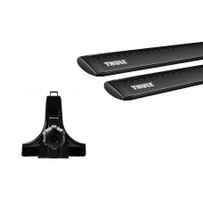 Багажник на водостоки (15см) Thule Wingbar Black для Lada 2108; 2109; 21099; 2115 (mkI) 1984-2014 (TH 960B-9512)