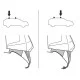 Монтажний комплект Thule 5022 для Volkswagen Up! (mkI) 2011-2023; Seat Mii (mkI) 2011-2021; Skoda Citigo (mkI) 2011-2020 (TH 145022)
