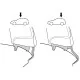 Монтажный комплект Thule 1111 для Volvo S80 (mkI) 1998-2006 (TH 141111)