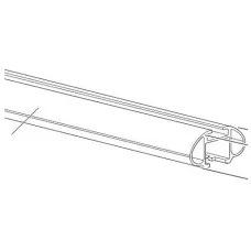 Алюмінієвий овальний профіль (1200 мм) 50114 (AeroBar 861) (TH 50114)