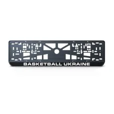 Номерная рамка Basketball Ukraine из высококачественного ABS пластика Ledos выглядит как LCD дисплей