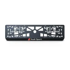 Номерная рамка Audi Sport из высококачественного ABS пластика Ledos выглядит как LCD дисплей