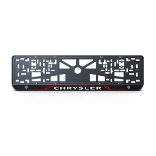 Номерна рамка Chrysler стиль #8 із високоякісного ABS пластику Ledos виглядає як LCD дисплей.