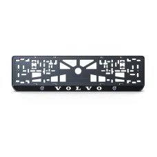 Номерна рамка Volvo стиль #1 із високоякісного ABS пластику Ledos виглядає як LCD дисплей.