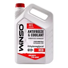 Антифриз Winso Antifreeze & Coolant Red -35°C (красный) G12+, 0,9 кг