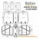 Комплект, 3D чехлы для сидений BELTEX Manhattan, black
