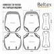 Комплект, 3D чехлы для сидений BELTEX Manhattan, black