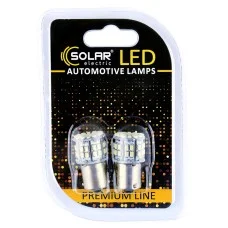 LED автолампа Solar 12V S25 BA15s 50SMD white, 2шт