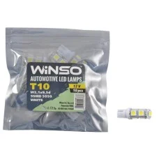 LED автолампа Winso 12V SMD T10 W2.1x9.5d, 10шт