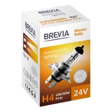 Галогеновая лампа Brevia H4 24V 100/90W P43t Master Rally CP