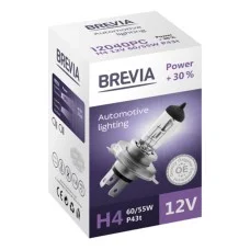 Галогеновая лампа Brevia H4 12V 60/55W P43t Power +30% CP