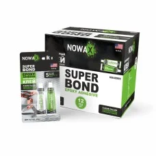 Клей епоксидний двокомпонентний Nowax Super Bond прозорий, 20г
