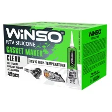 Герметик високотемпературний Winso +315⁰C силіконовий прозорий, 25г