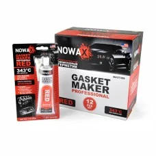 Герметик прокладок высокотемпературный Nowax 100% силіконовий +343⁰C красный, 85г