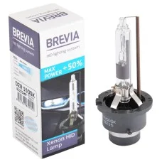 Ксеноновая лампа Brevia D2R +50%, 5500K, 85V, 35W PK32d-3, 1шт