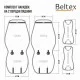 Комплект преміум накидок для сидінь BELTEX Chicago, black-coffee