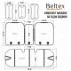 Комплект премиум накидок для сидений BELTEX Verona, grey