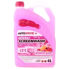 Омыватель стекла зимний AutoDrive Bubble Gum -22°C 4л