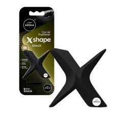 Ароматизатор на дефлектор Aroma Car X SHAPE 10г - BLACK