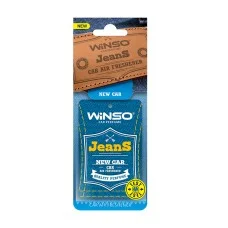 Освежитель воздуха WINSO Jeans, целлюлозный ароматизатор, New Car