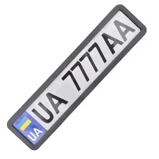 Рамка Сarlife под номер, черная матовая