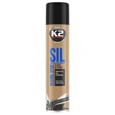 Змазка силіконова K2 Sil Spray 100% для гуми та пластику рідка прозора аерозоль 300мл
