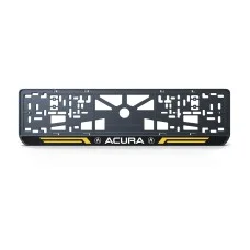 Номерная рамка Acura стиль #4 из высококачественного ABS пластика Ledos выглядит как LCD дисплей