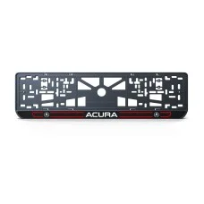 Номерна рамка Acura стиль #5 із високоякісного ABS пластику Ledos виглядає як LCD дисплей.