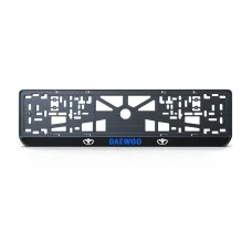 Номерна рамка Daewoo із високоякісного ABS пластику Ledos виглядає як LCD дисплей.