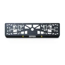 Номерная рамка Ferarri из высококачественного ABS пластика Ledos выглядит как LCD дисплей