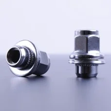 Гайки колесные M12х1,25х37,5 хром с шайбой ключ 21 (10 шт комплект) Nissan F 448